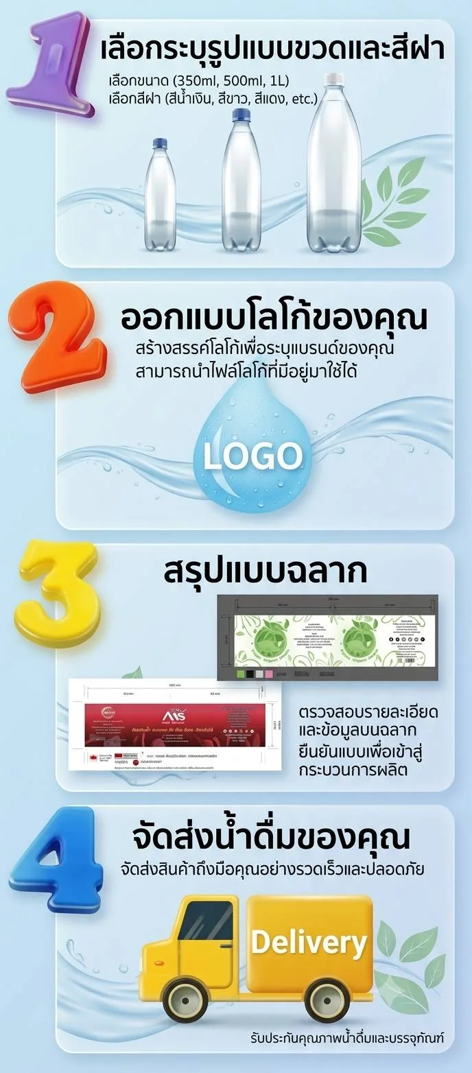 น้ำดื่มแบรนด์คุณง่ายๆเพียง4ขั้นตอน